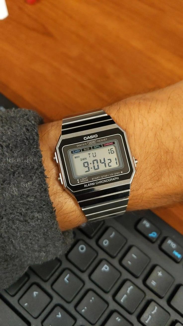 Vintage A700W Unisex (Digital Watch) Silver