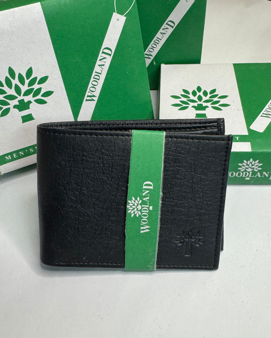 WL Black Leather Wallet