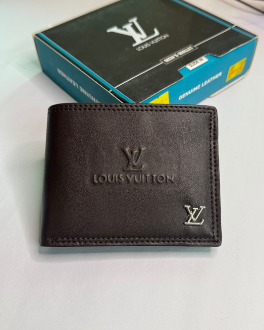 LV Brown Leather Wallet