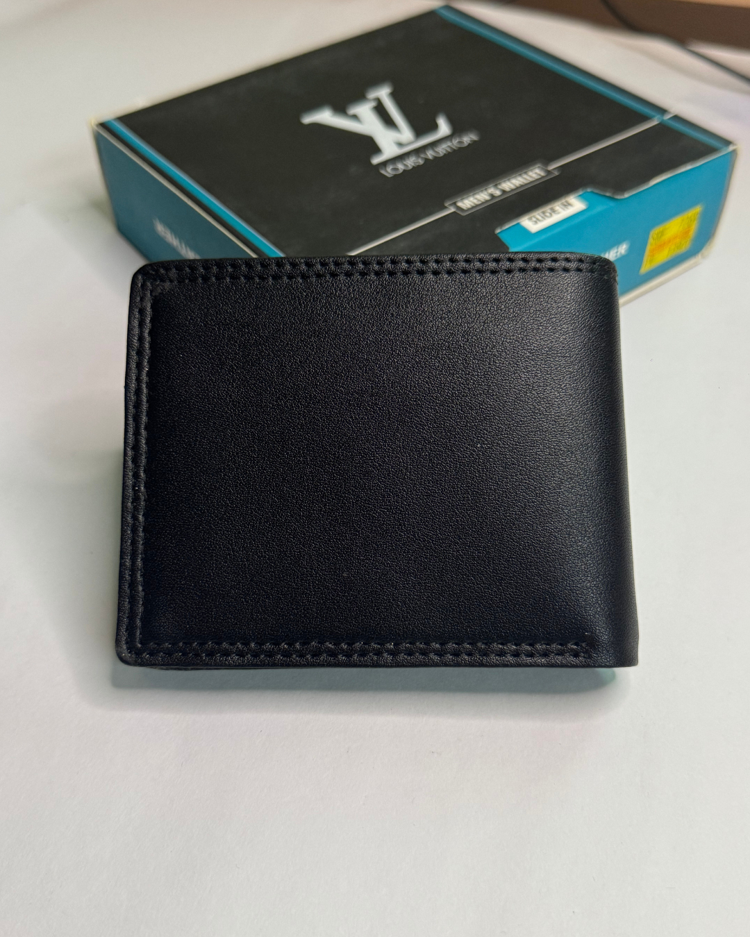 LV Black Leather Wallet
